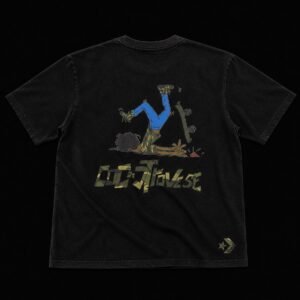 T-Shirt "Controverse" Édition Skate & Fall — Noir
